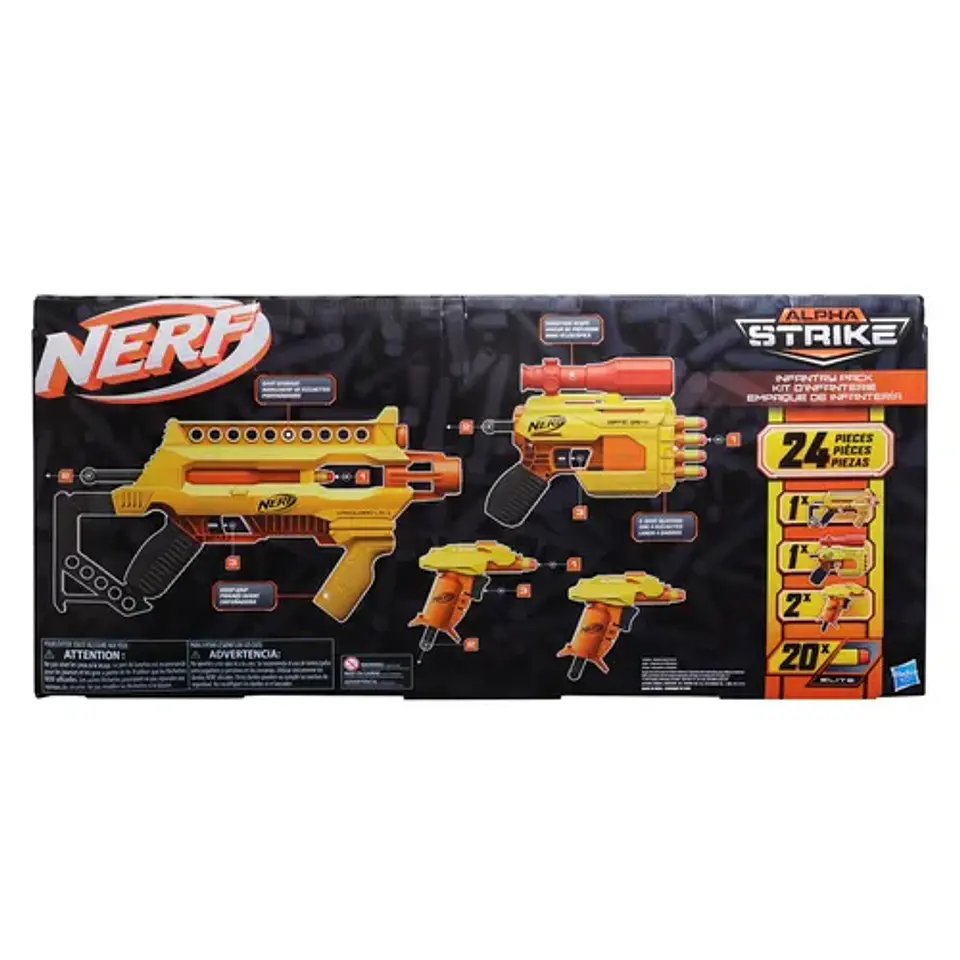 Lanzador Pack De Infantería Nerf Alpha Strike 3