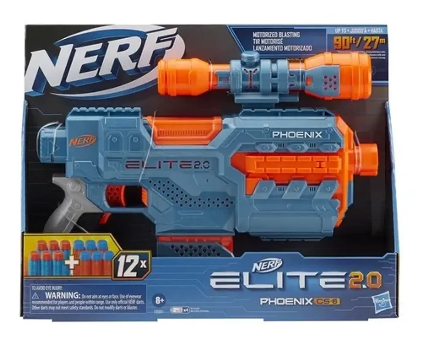 Pistola Lanzador Motorizado Nerf Elite 2.0 Phoenix Cs-6 1