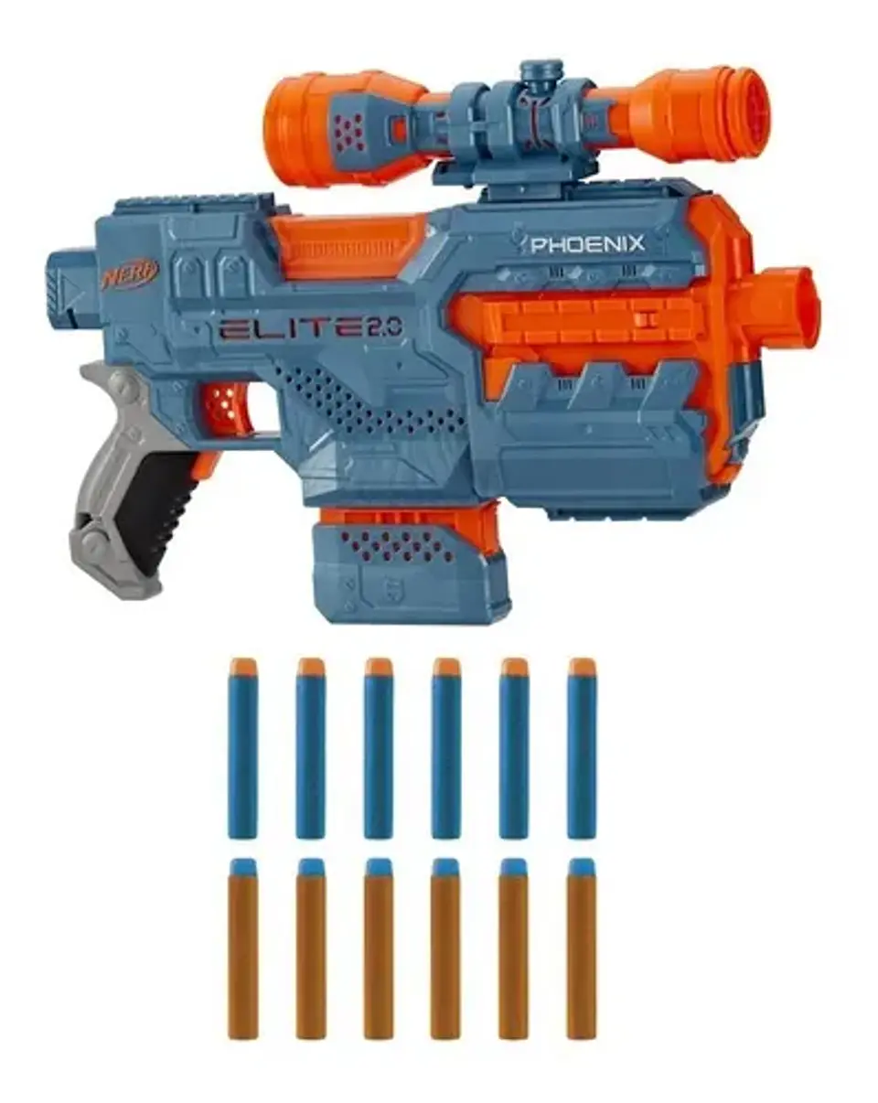 Pistola Lanzador Motorizado Nerf Elite 2.0 Phoenix Cs-6 3