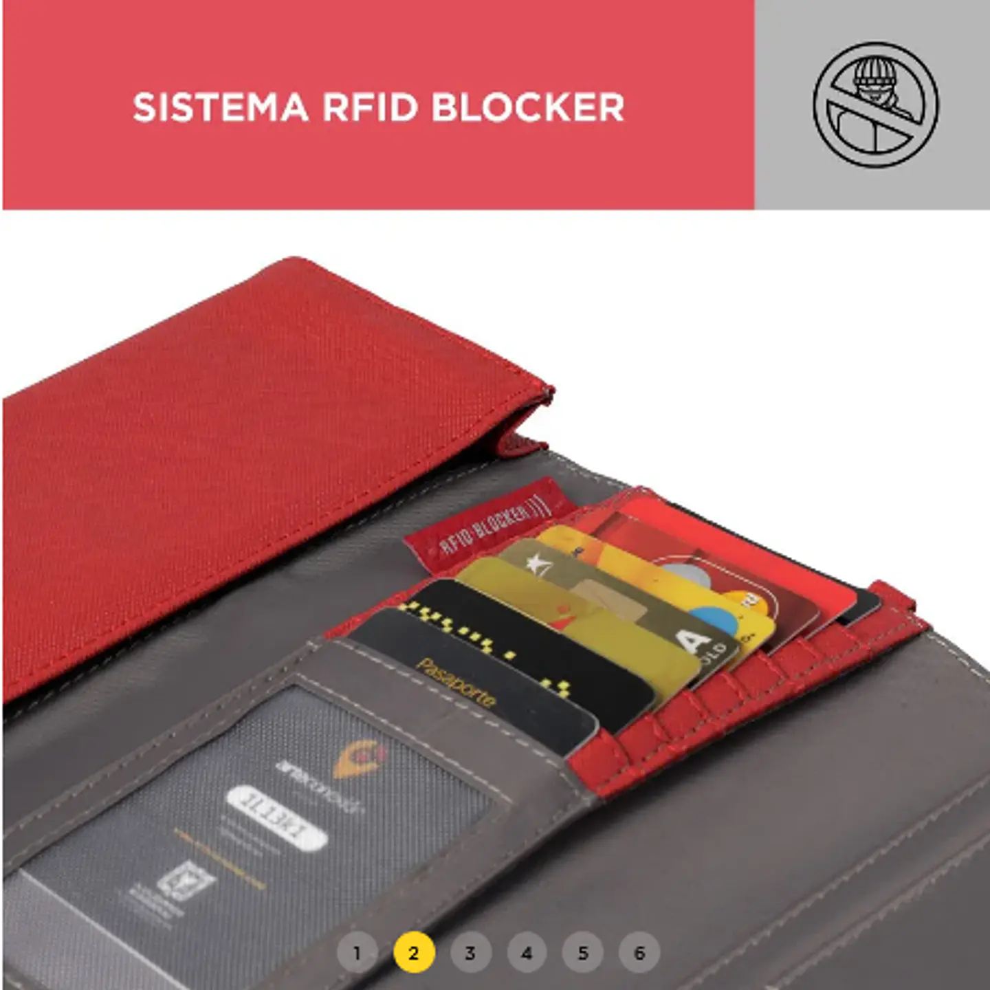 Billetera Pu Leather Rfid Lena 4