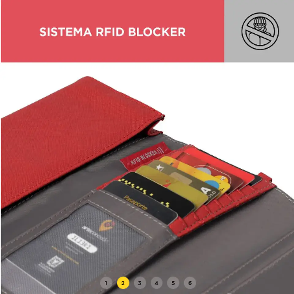 Billetera Pu Leather Rfid Lena 4