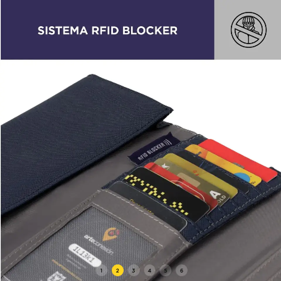 Billetera Pu Leather Rfid Lena 10