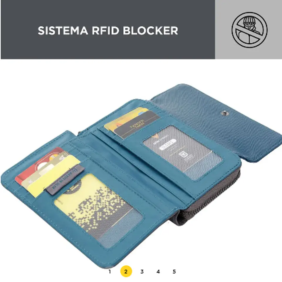 Billetera Pu Leather Rfid Cancri  7