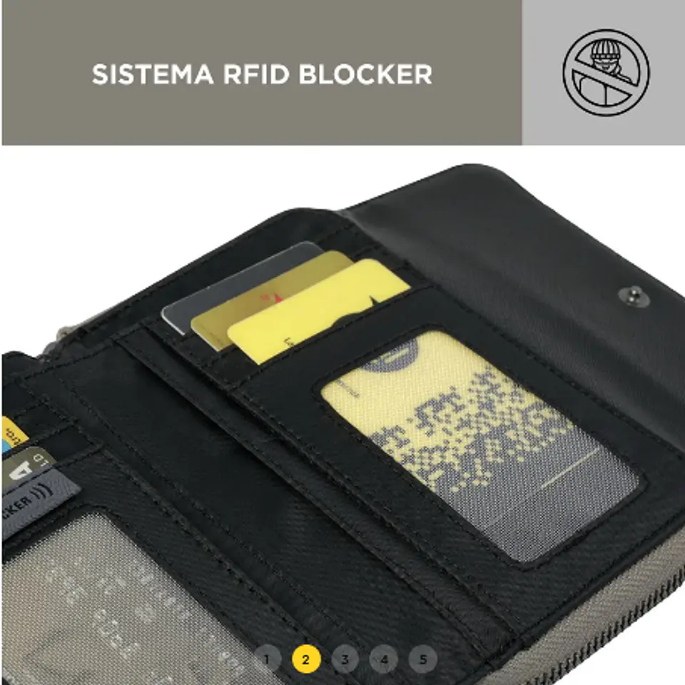 Billetera Pu Leather Rfid Cancri  12