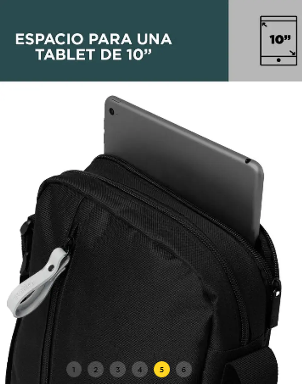 Bolso Para Hombre Con Porta Tablet Tobito  17