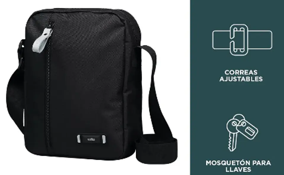 Bolso Para Hombre Con Porta Tablet Tobito  18