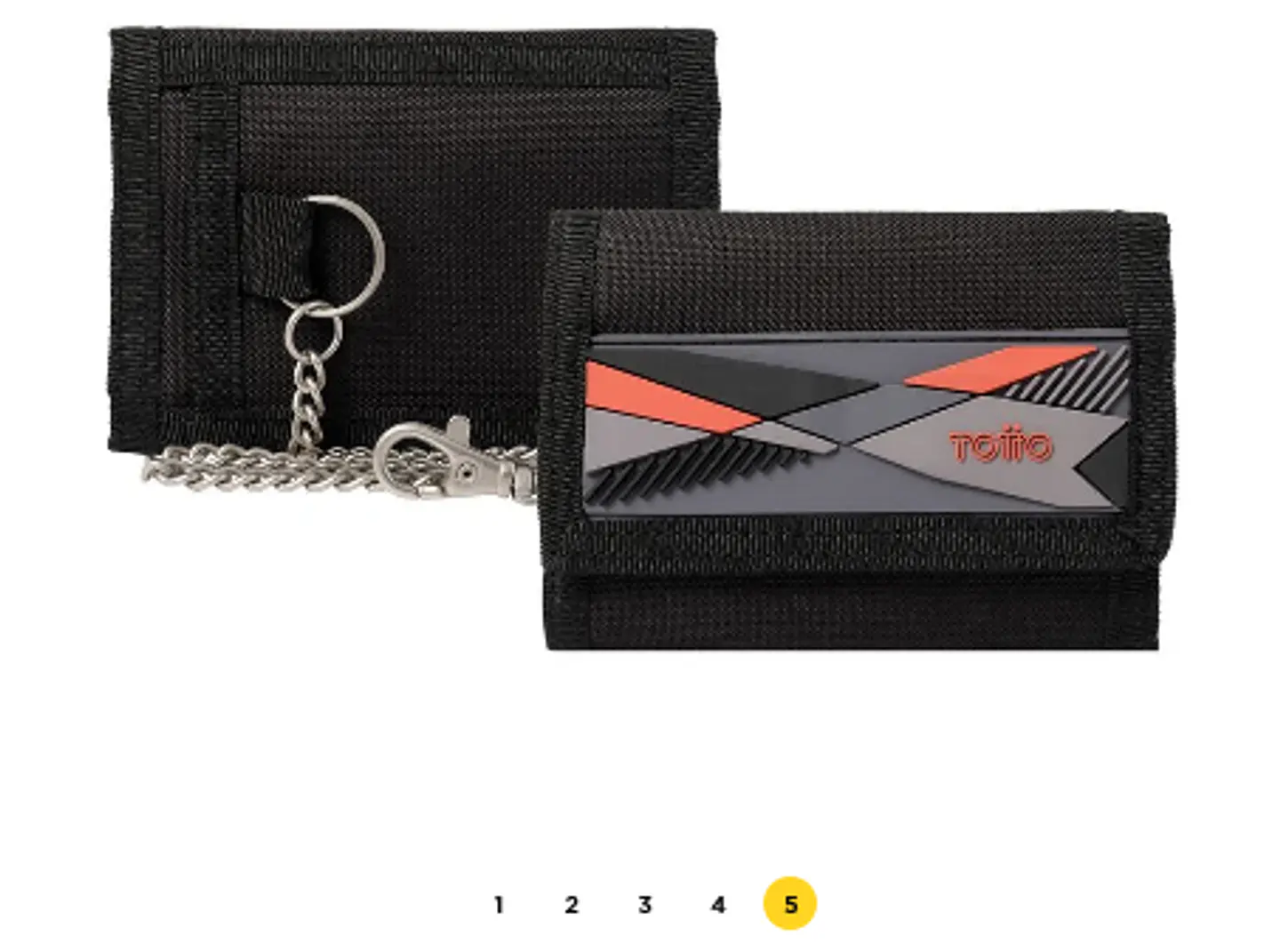 Billetera Lona Rfid Con Cadena Meeting 12