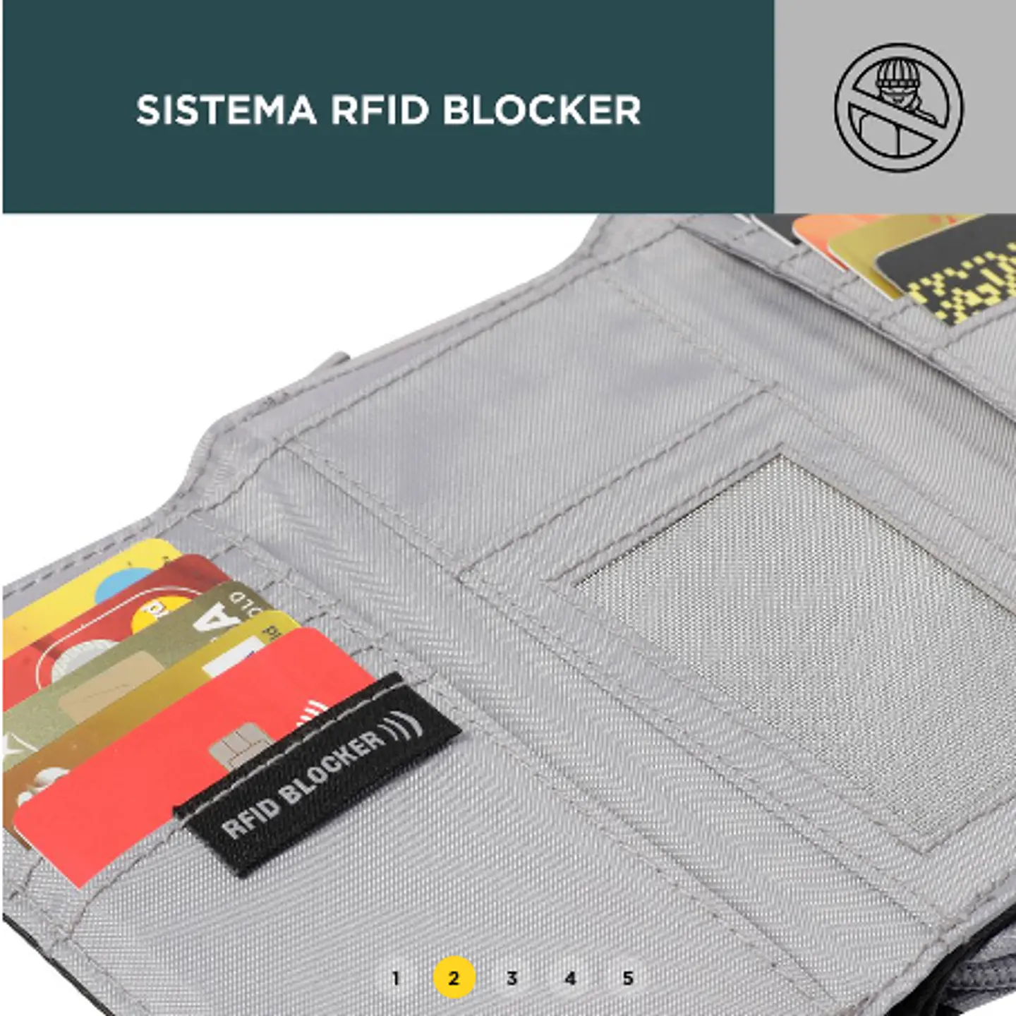 Billetera Lona Rfid Varuna 7
