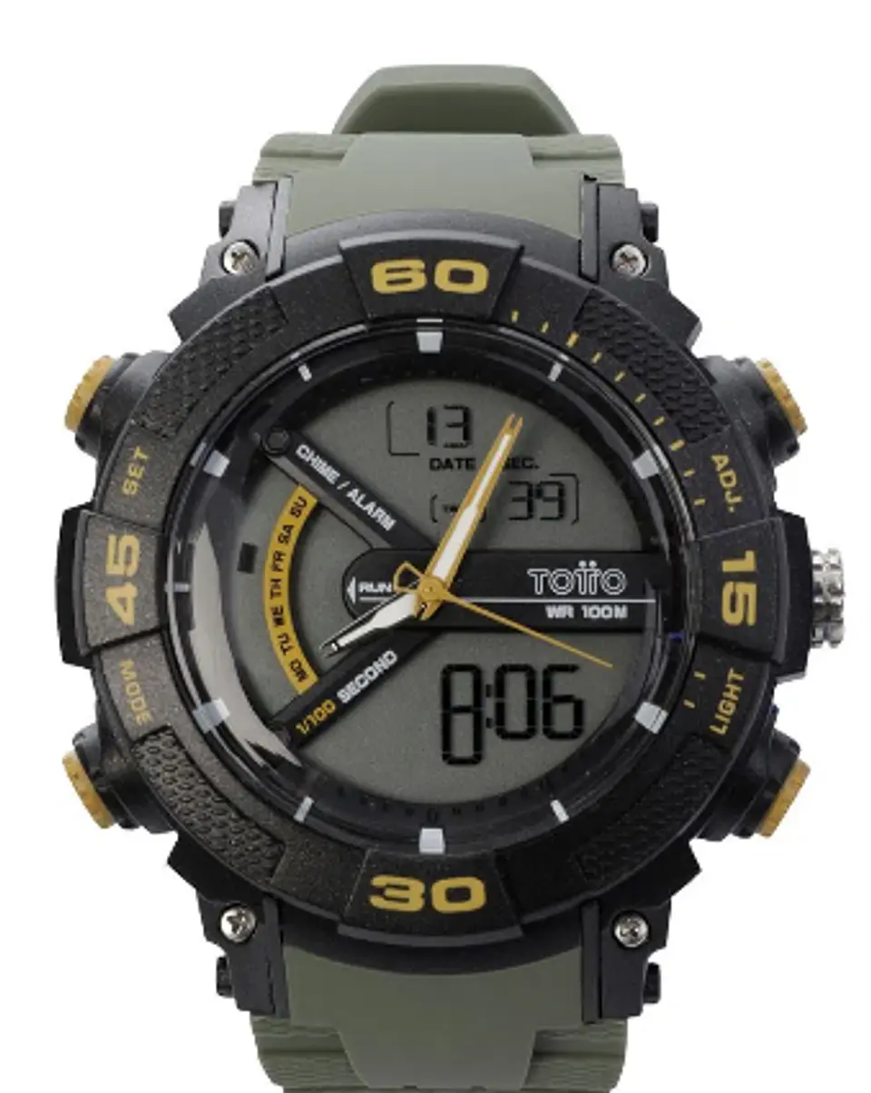 Reloj Analogo Digital 10 Atm Bolo 5