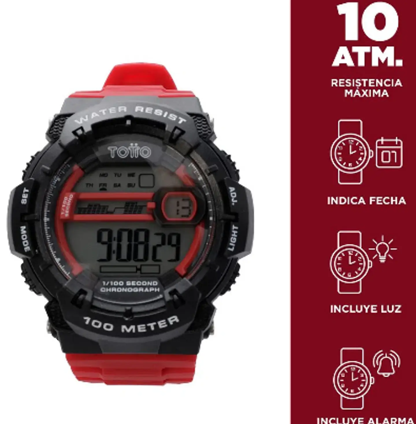 Reloj Digital 10 Atm Ckey 9