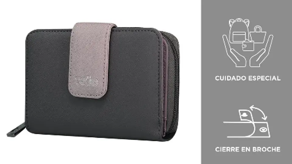 Billetera Pu Leather Rfid Kinga 9