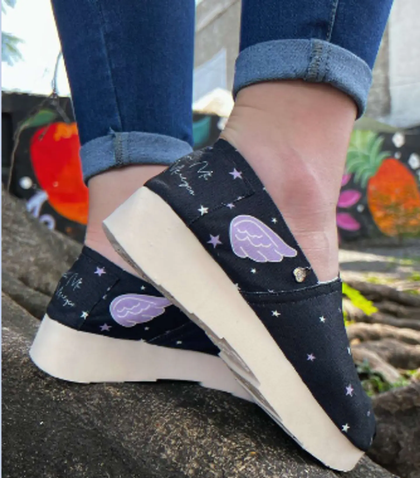 Zapato Pera D.K Plataforma Negra Creo En Mi 1