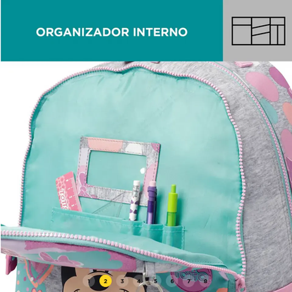 Morral Con Ruedas Para Niña Minnie L 2