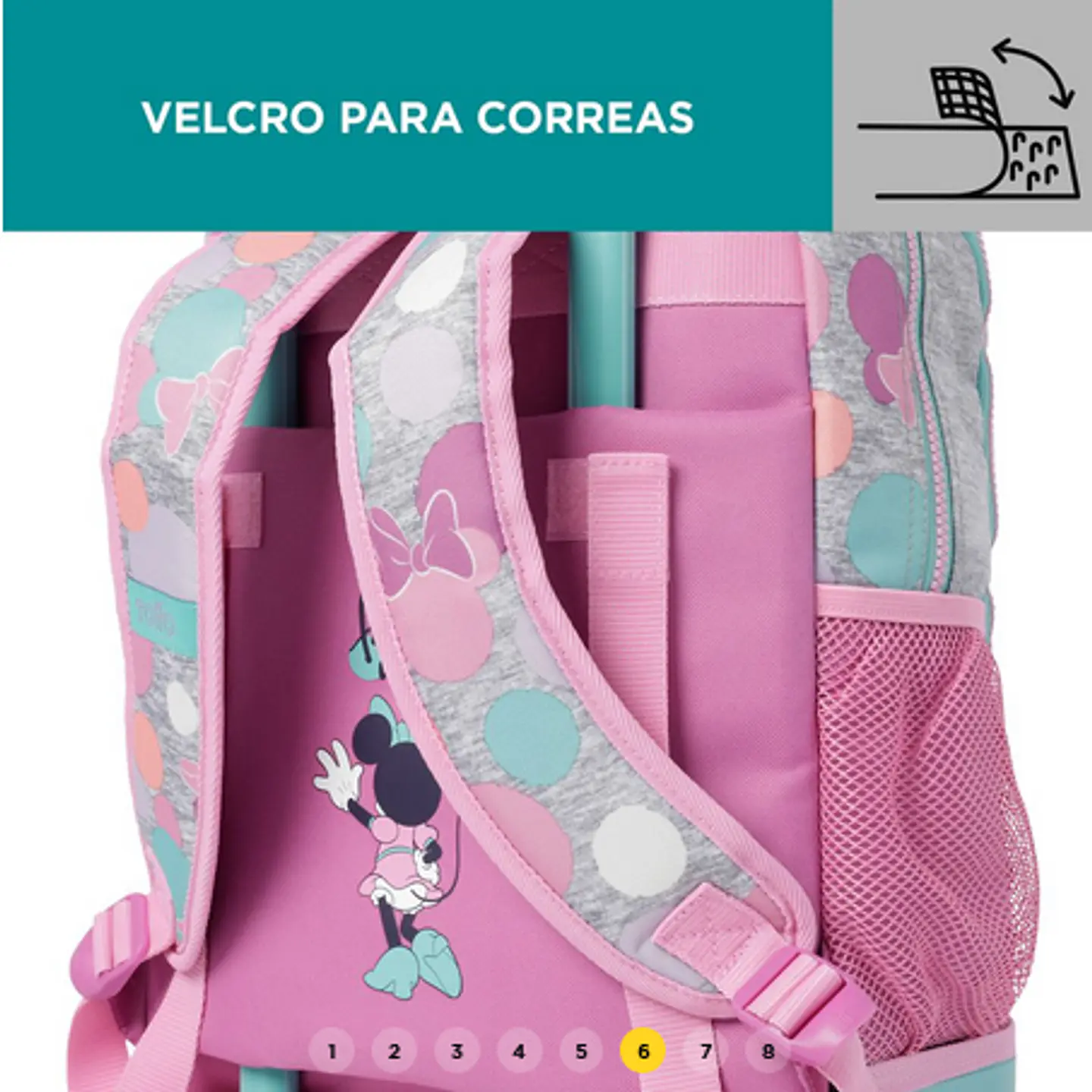 Morral Con Ruedas Para Niña Minnie L 6