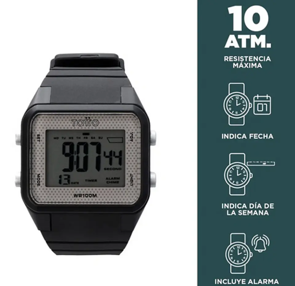 Reloj Digital 10 Atm Monza 11
