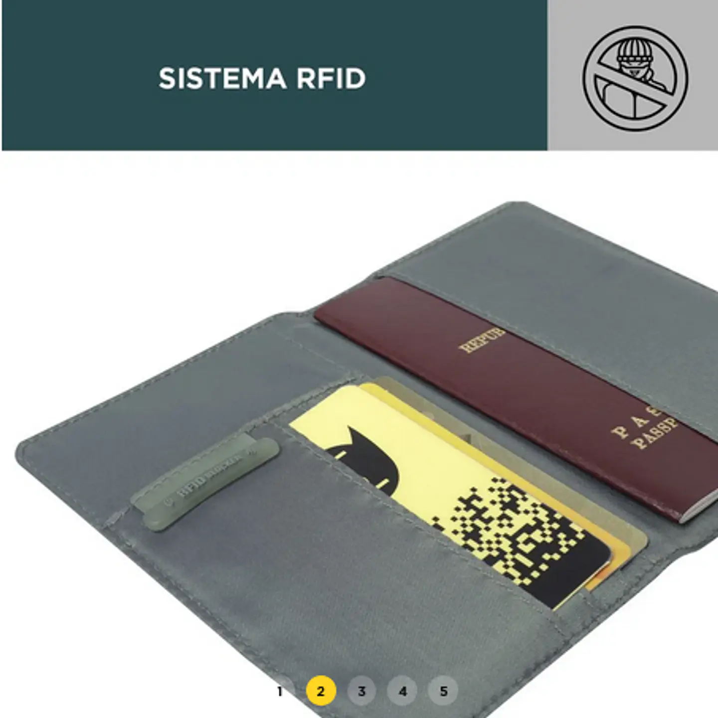 Porta Documentos para Viaje Reby 2
