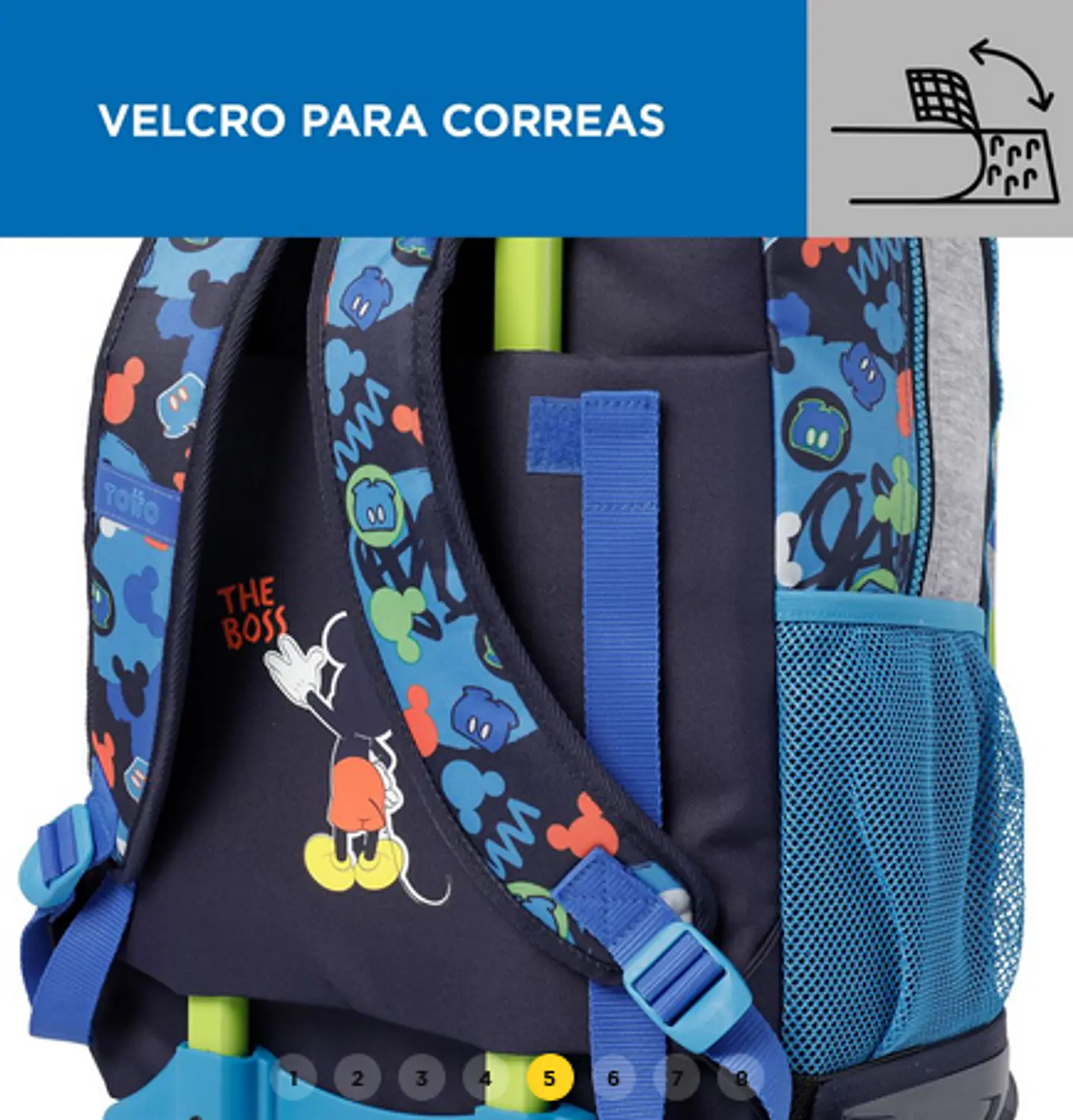 Morral Con Ruedas Mickey L 5