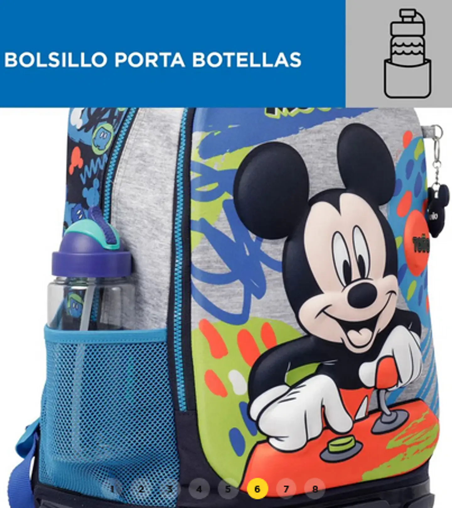 Morral Con Ruedas Mickey L 6