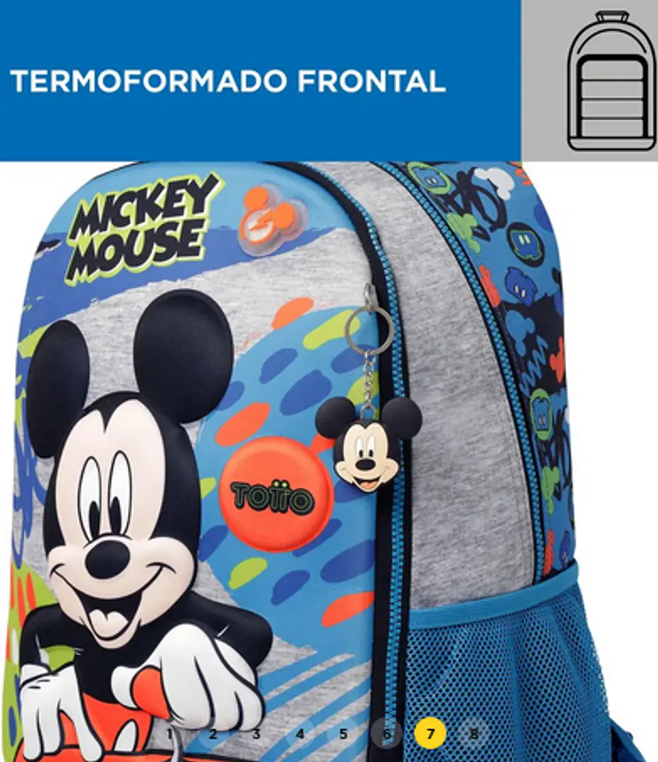 Morral Con Ruedas Mickey L 7
