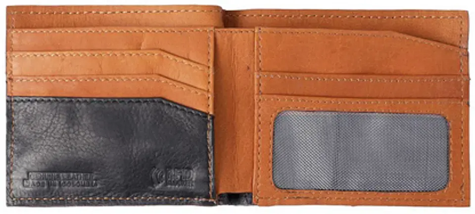 Billetera 100% Cuero Con Rfid Blocker Malik 7