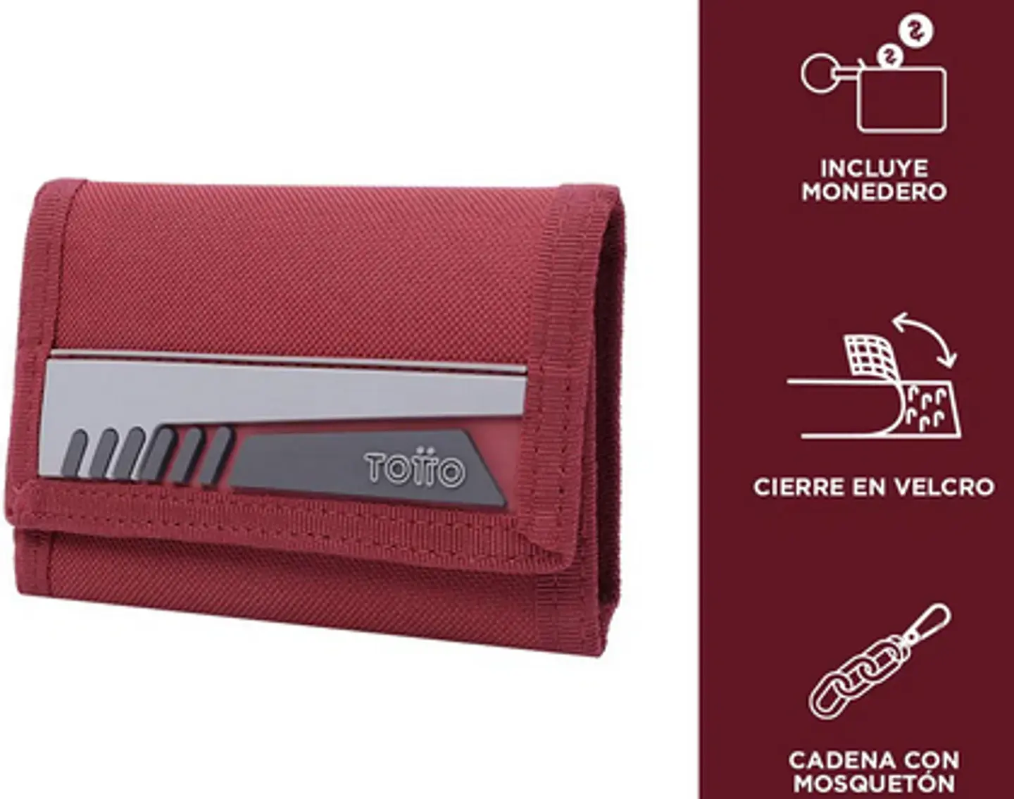Billetera Lona Rfid Con Cadena Meeting 18