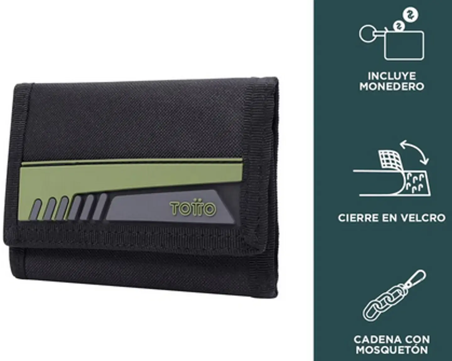 Billetera Lona Rfid Con Cadena Meeting 22