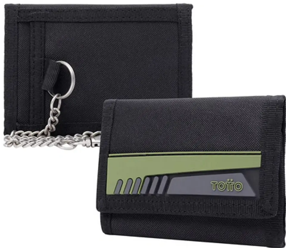 Billetera Lona Rfid Con Cadena Meeting 25