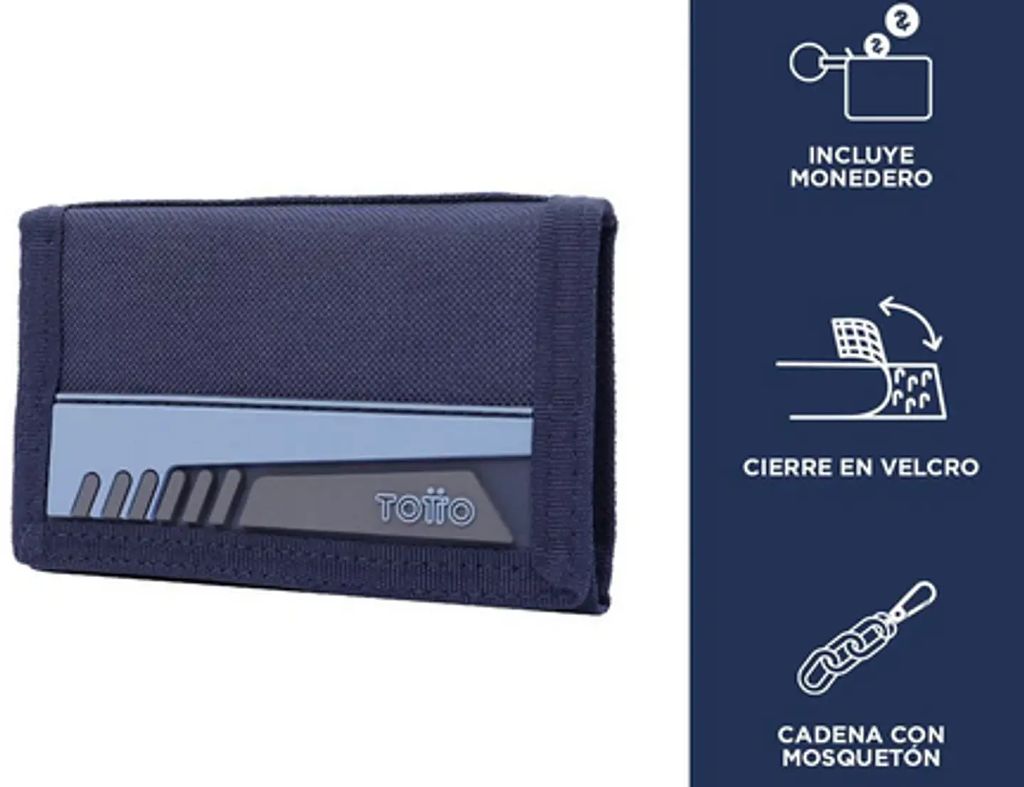 Billetera Lona Rfid Con Cadena Meeting 29