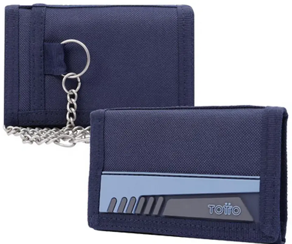 Billetera Lona Rfid Con Cadena Meeting 30