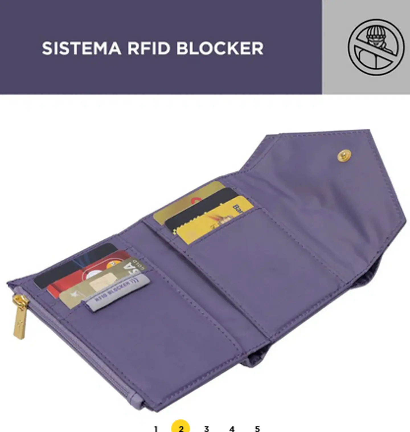 Billetera Pu Leather Rfid Neysa  12