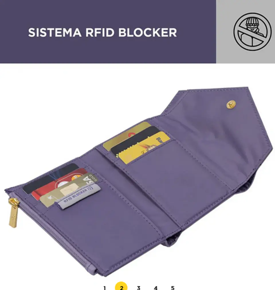 Billetera Pu Leather Rfid Neysa  12