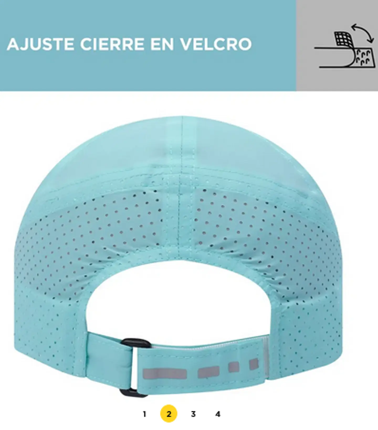 Gorra Filtro Uv +50 Beisbolera Unicolor Bakir 14