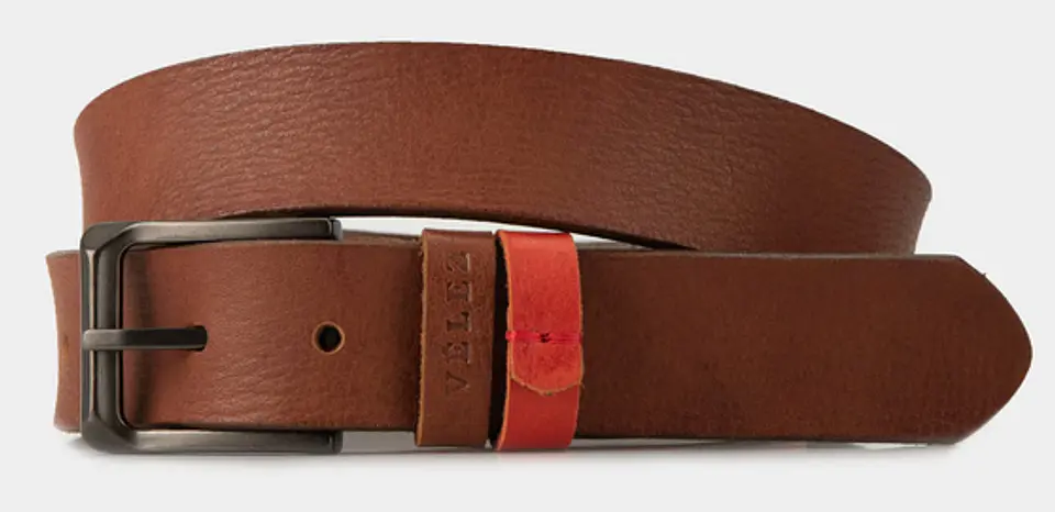 Cinturón Unifaz Geranio De Cuero Para Hombre Costura Decorativa 1