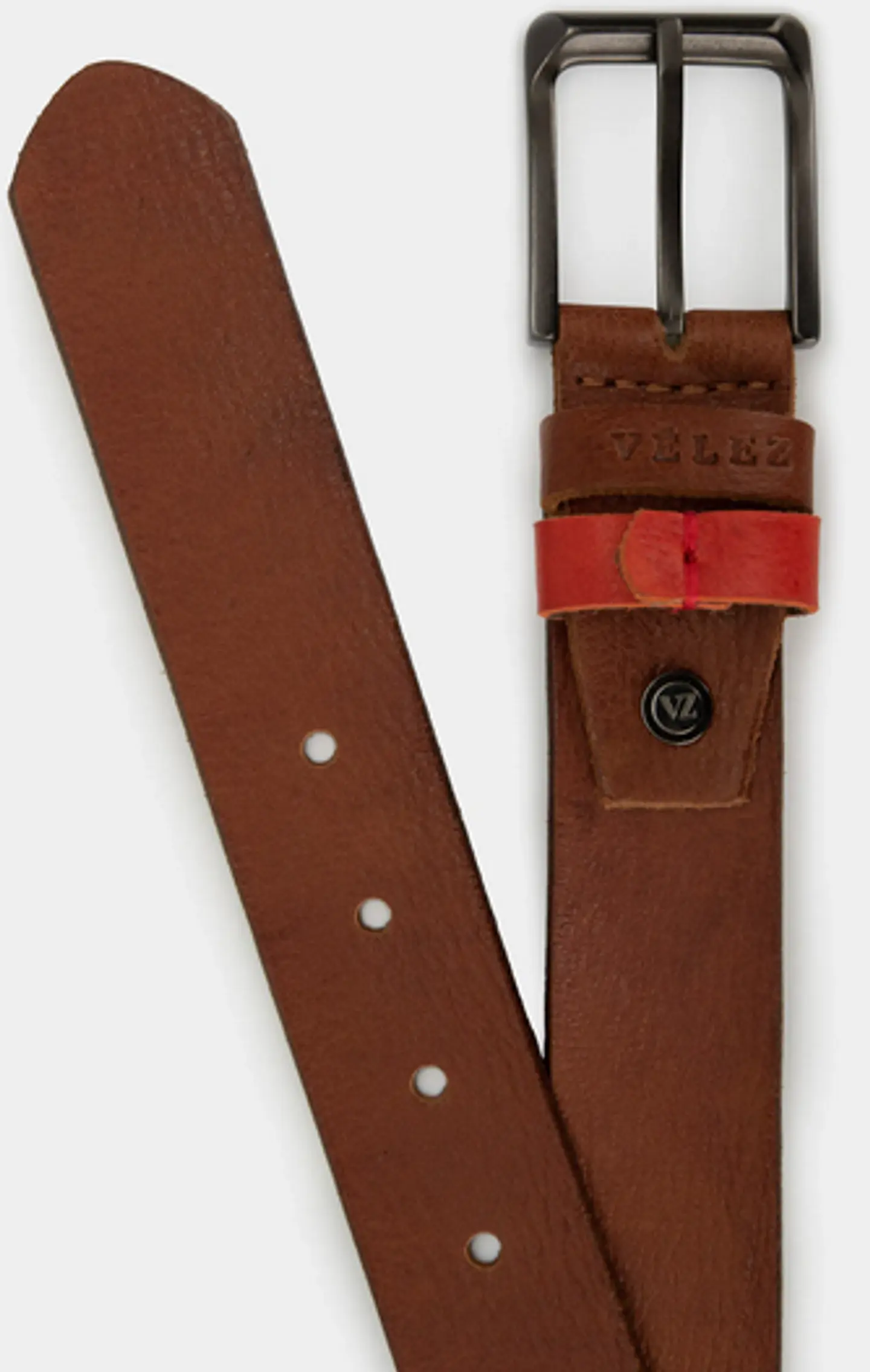 Cinturón Unifaz Geranio De Cuero Para Hombre Costura Decorativa 4