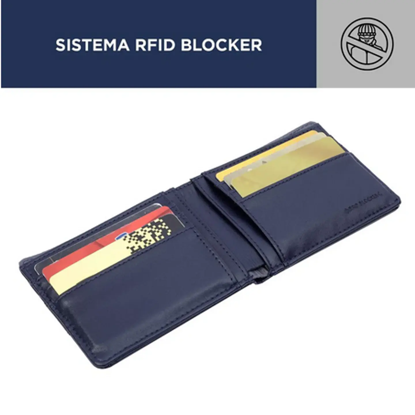 Billetera Pu Leather Rfid Macaon 13