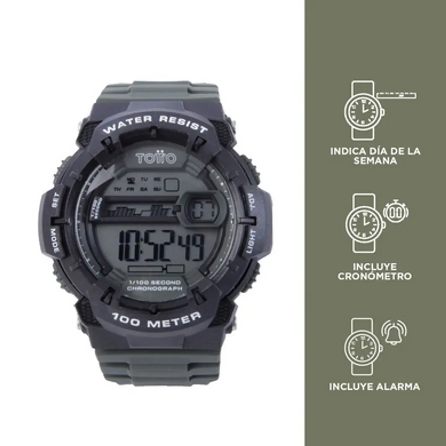 Reloj Digital 10 Atm Ckey 13