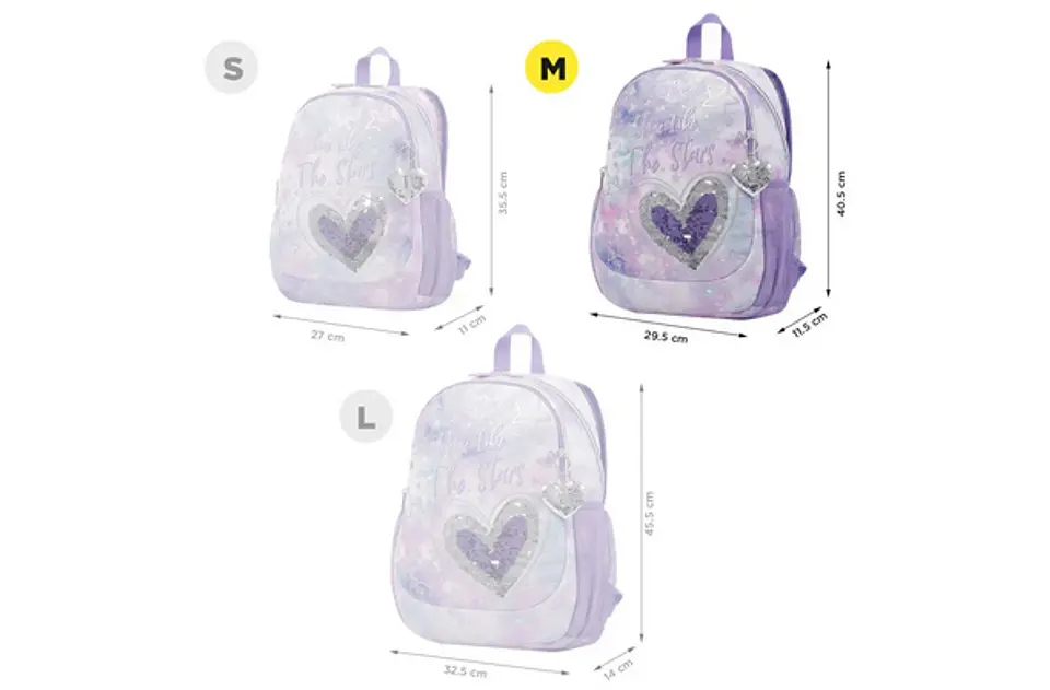 Morral Totto Shiny Heart M 2