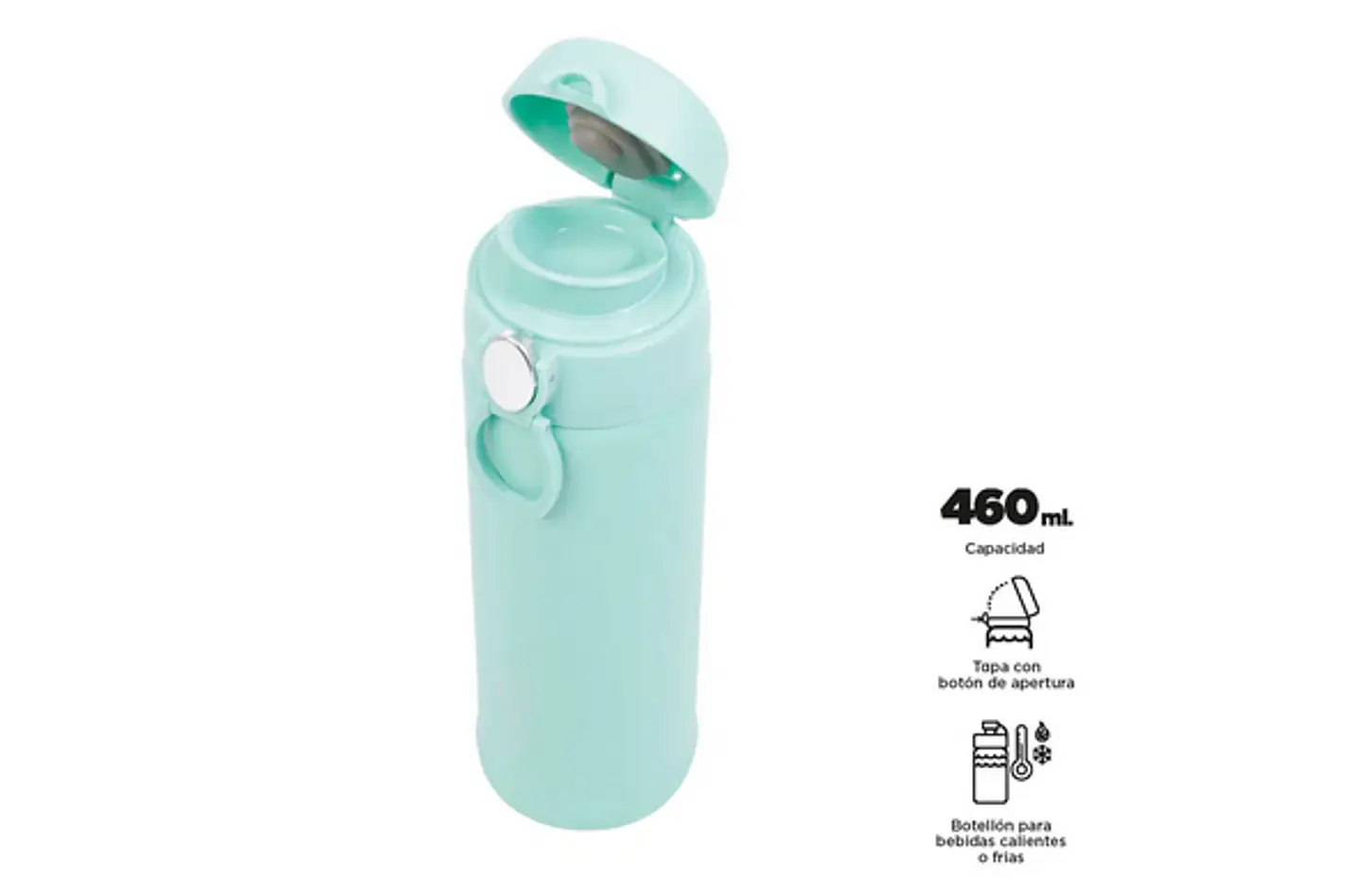 Botellón Metálico Con Botón Automático Miyako  5