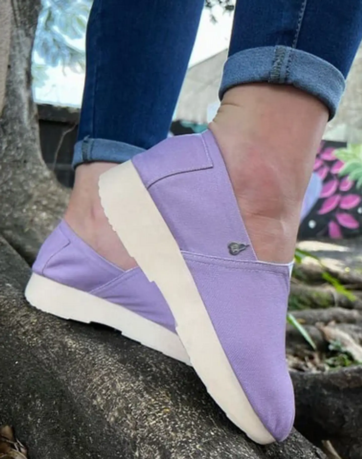 Zapato Pera D.K Plataforma Lila 1