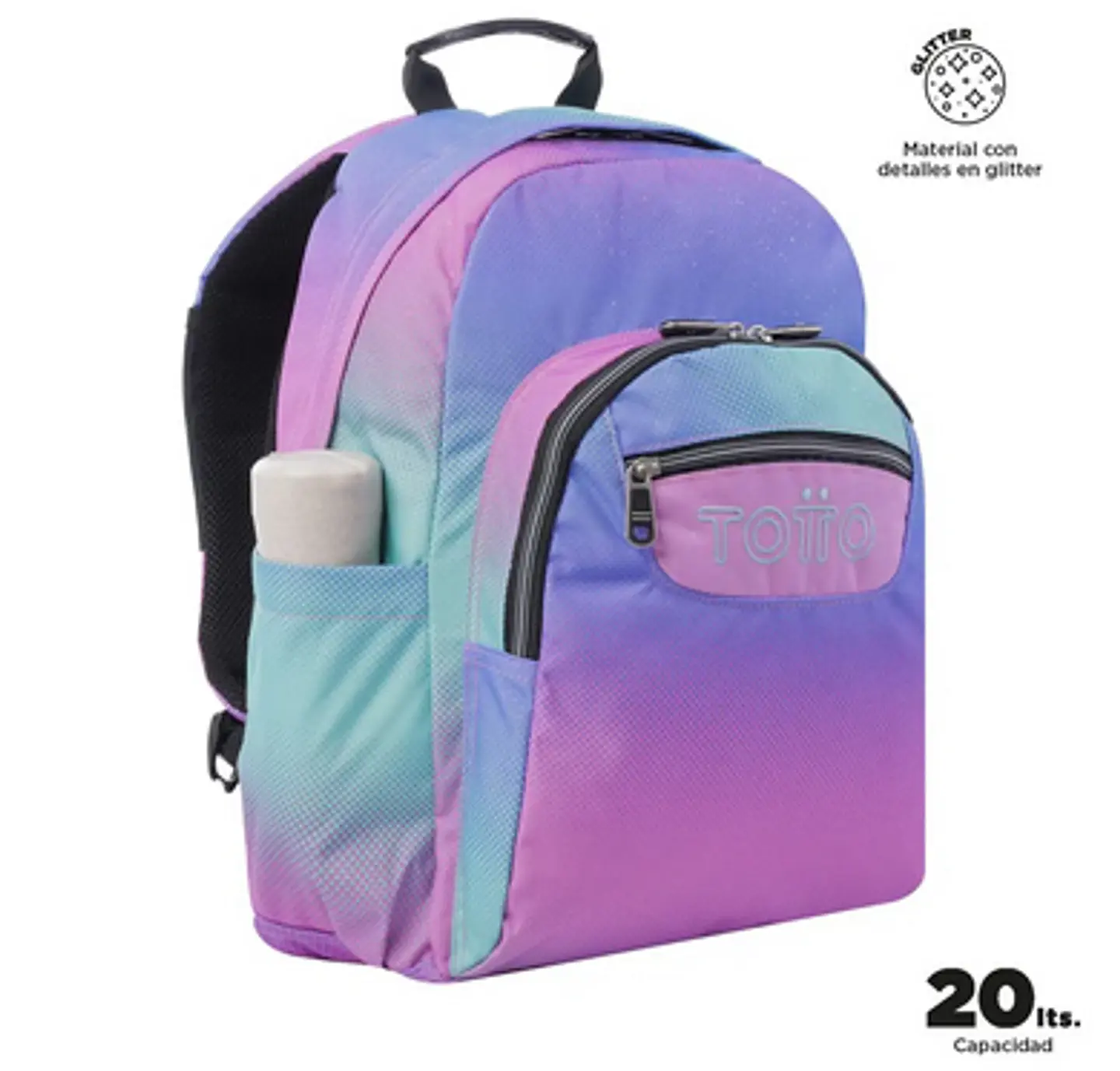 Morral  Totto Acuarela Glitter 14