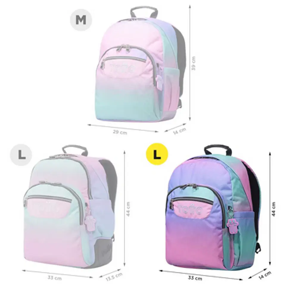 Morral  Totto Acuarela Glitter 9