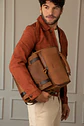 Morral Archeology  de Cuero Vintage Miel - Miniatura 2