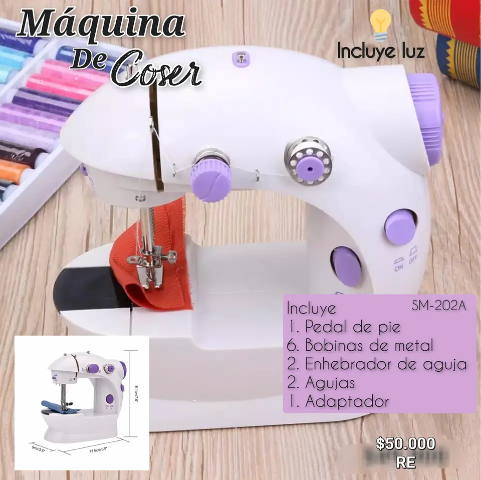 Mini Máquina De Coser SM-202A 1