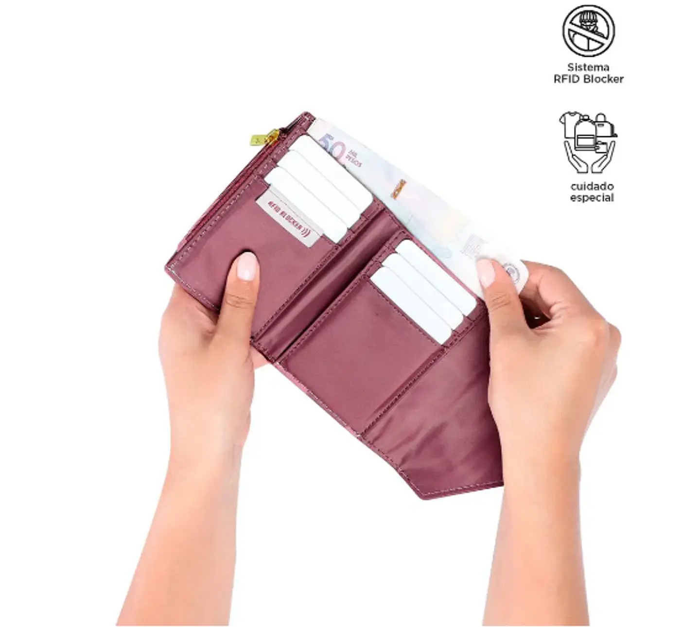Billetera Pu Leather Rfid Neysa  28