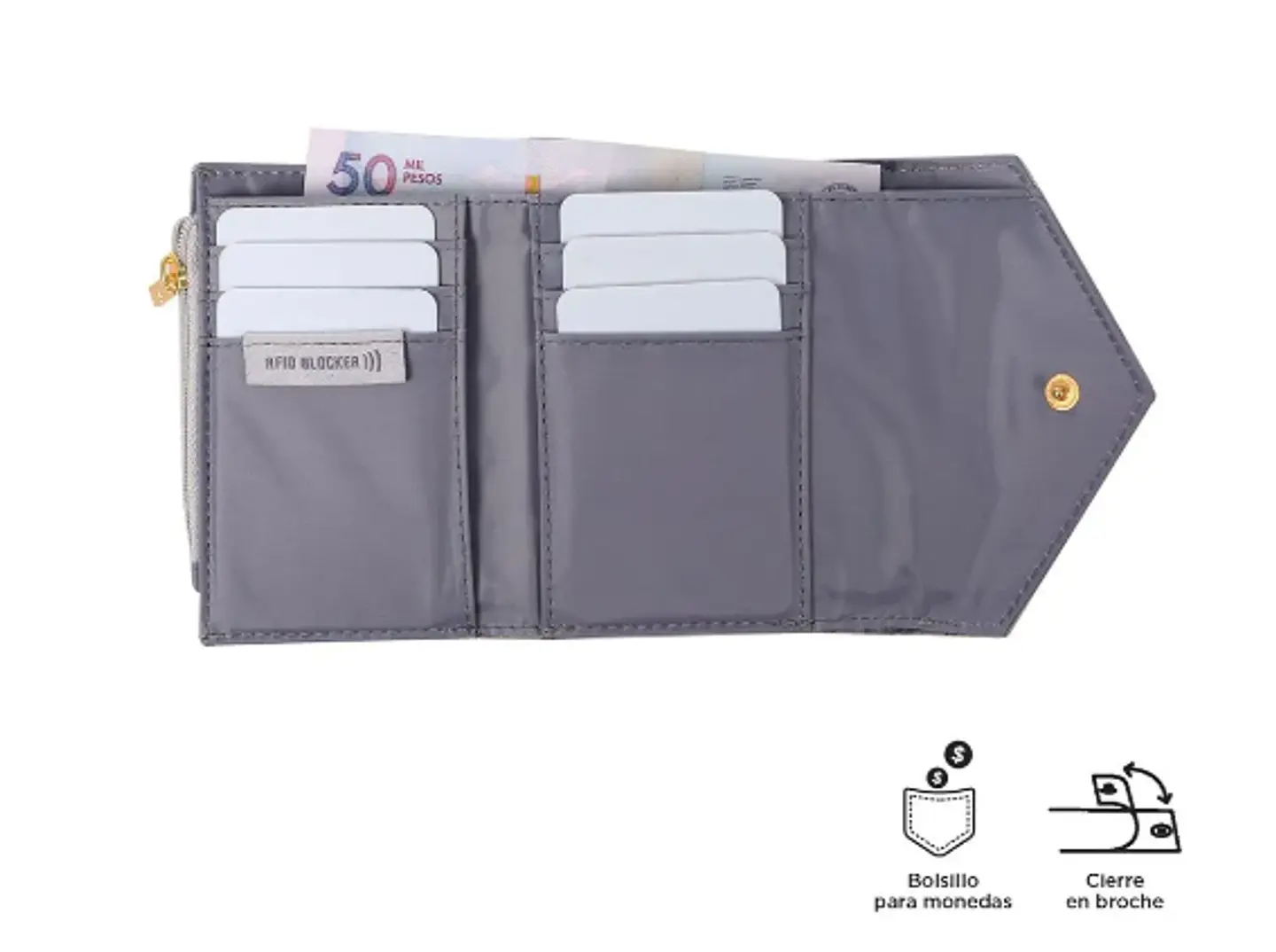 Billetera Pu Leather Rfid Neysa  32