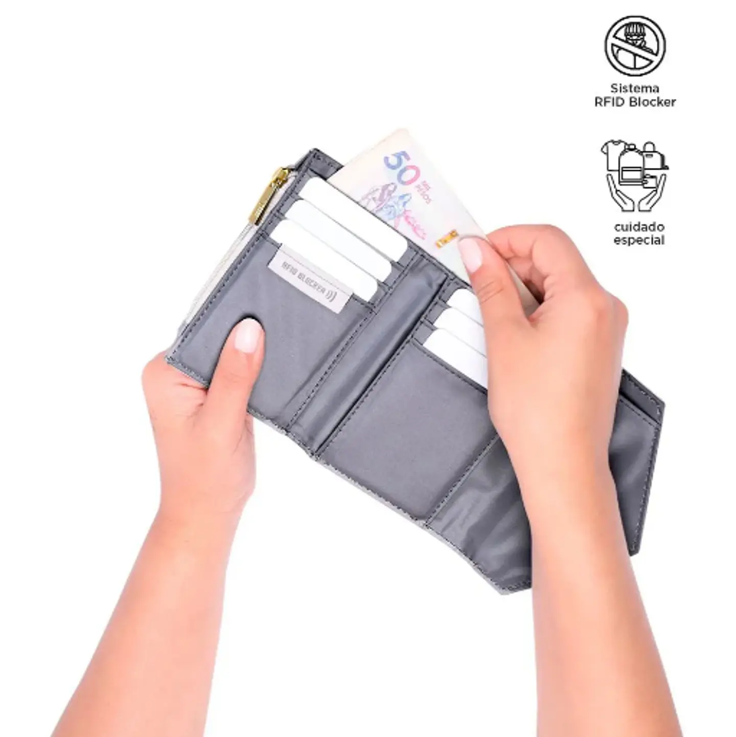 Billetera Pu Leather Rfid Neysa  33