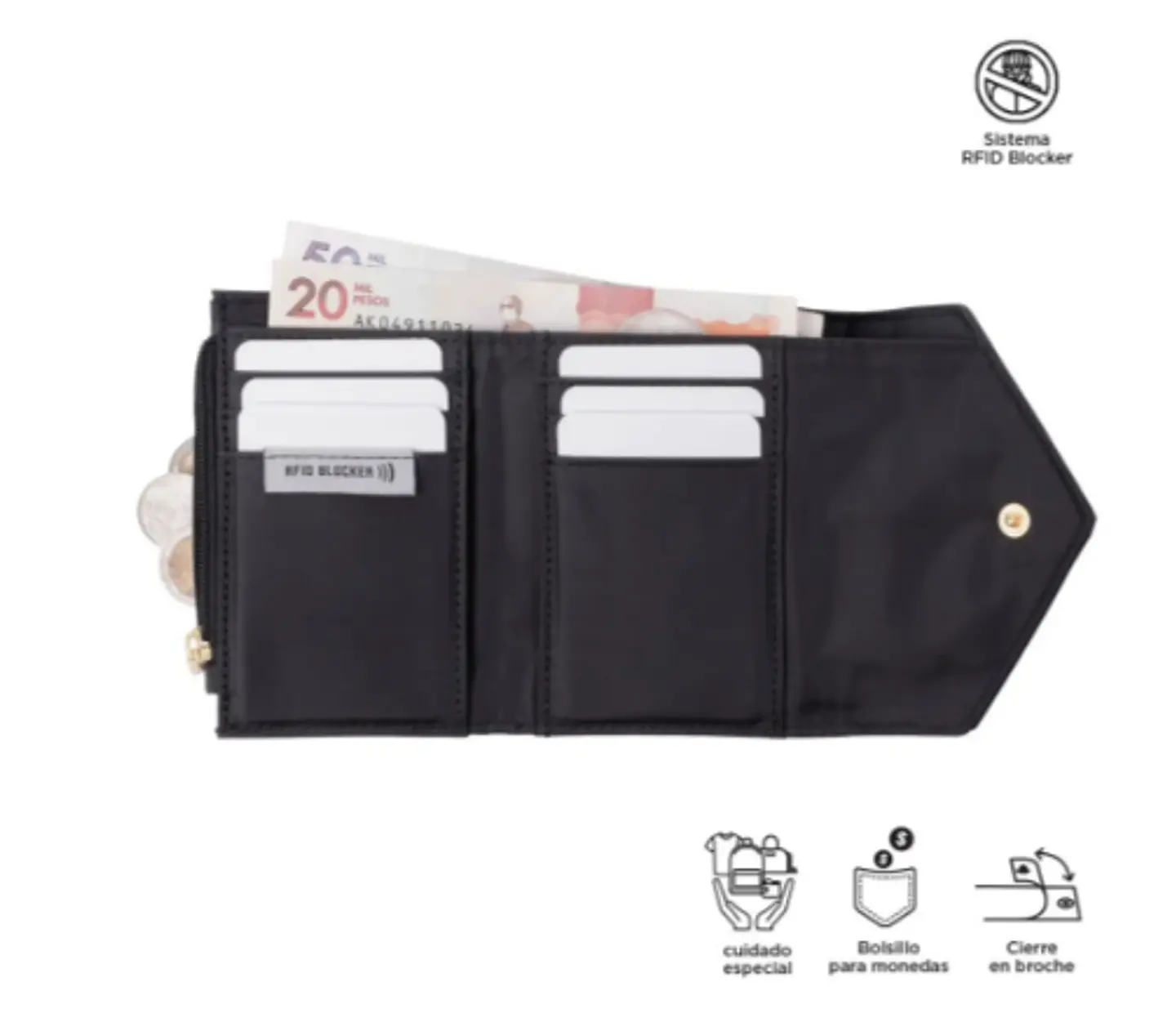 Billetera Pu Leather Rfid Neysa  37