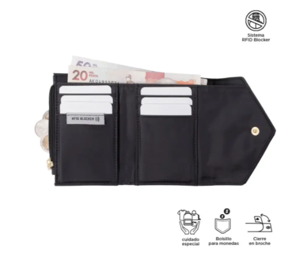 Billetera Pu Leather Rfid Neysa  37