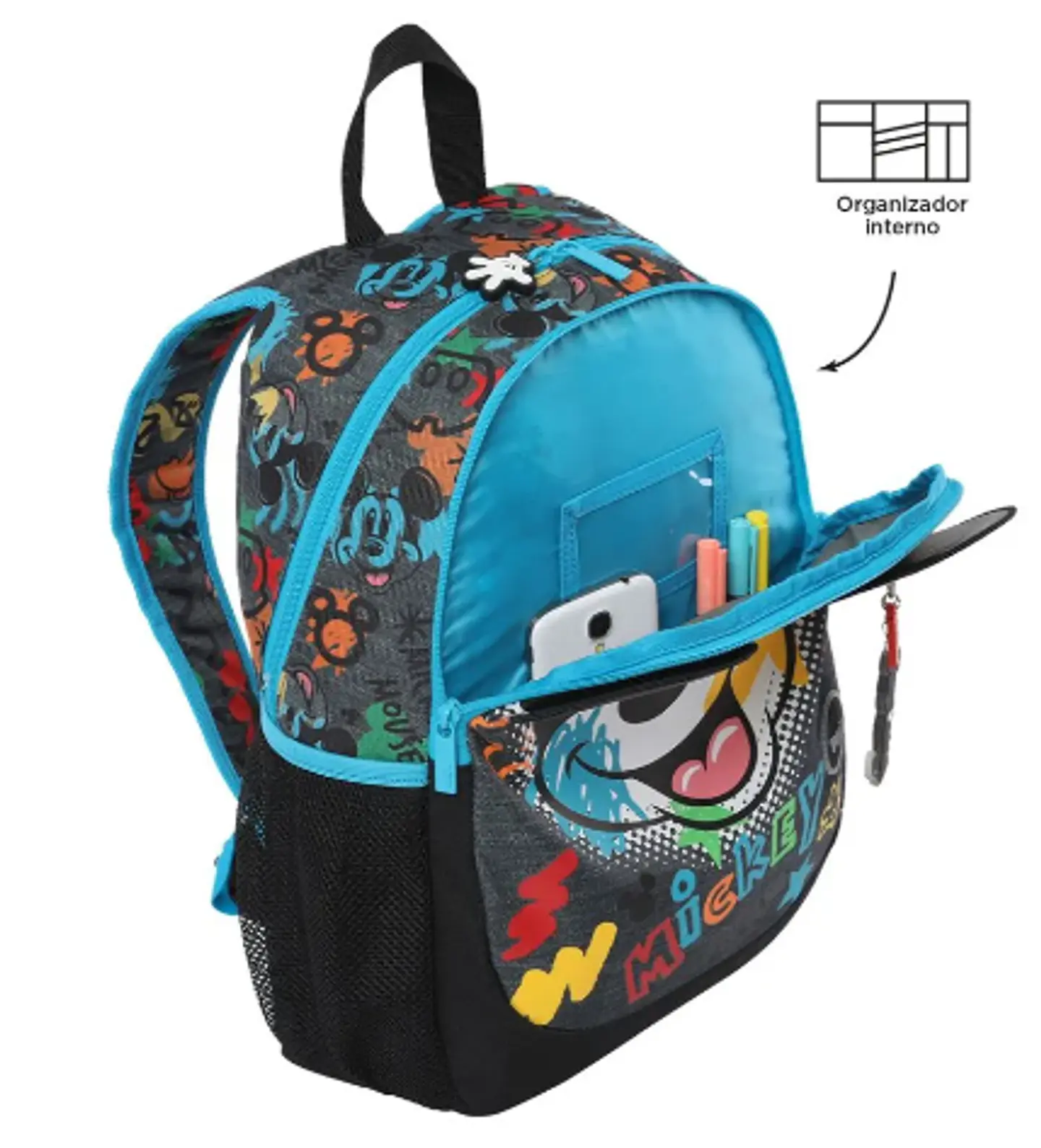 Morral Mickey M Gris 4