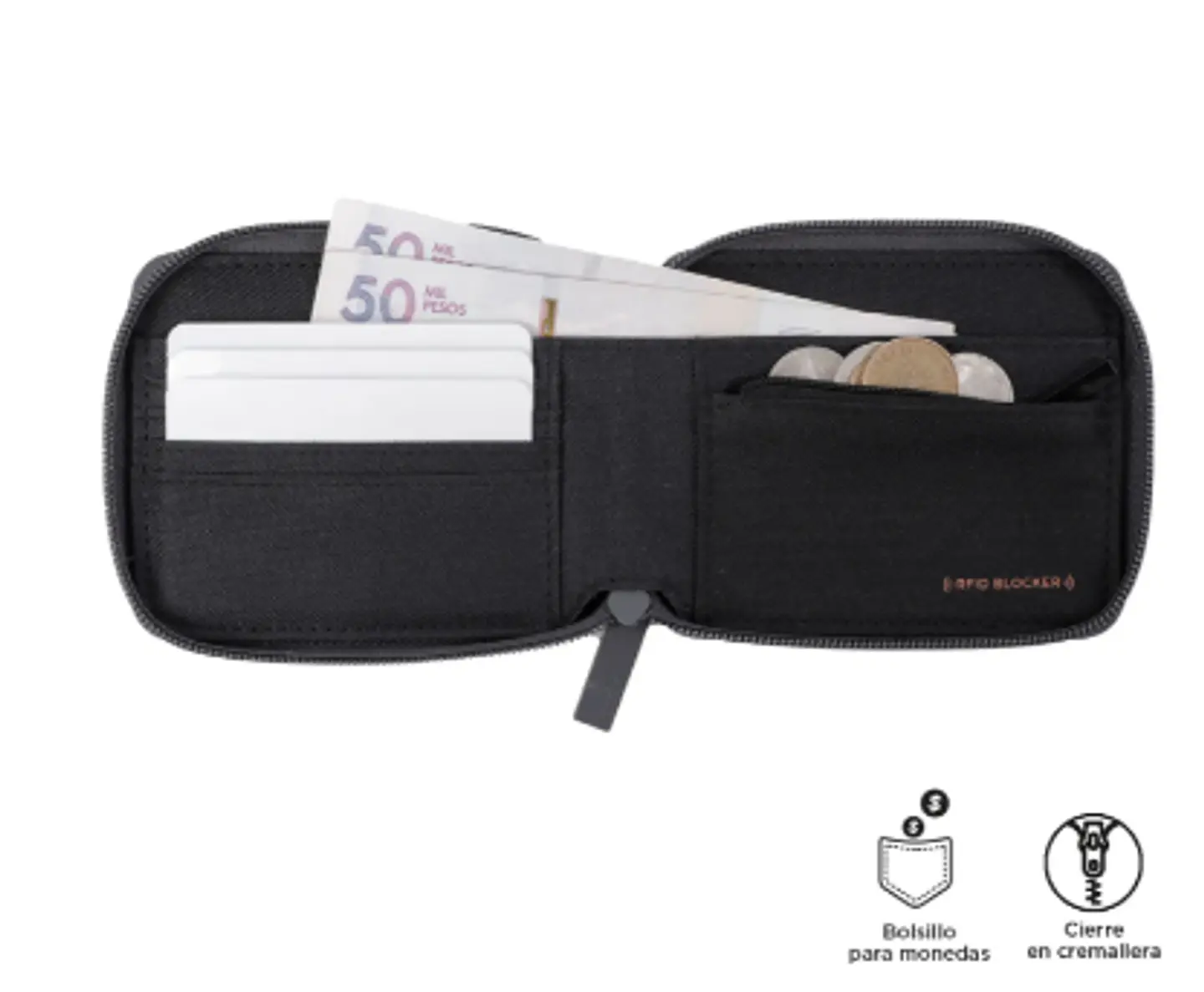 Billetera En Lona Rfid Maldonado  3